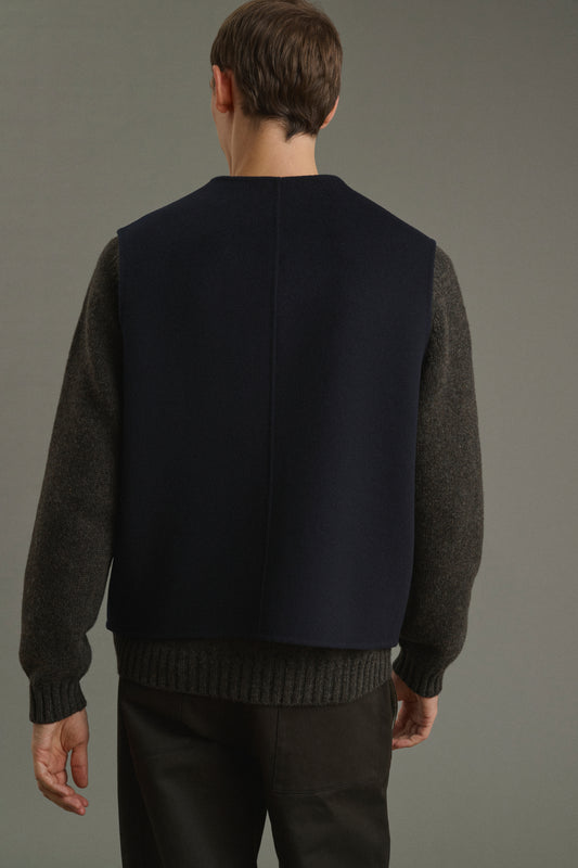 Jacke Romain - Dunkles Marineblau - Doubleface - Herren
