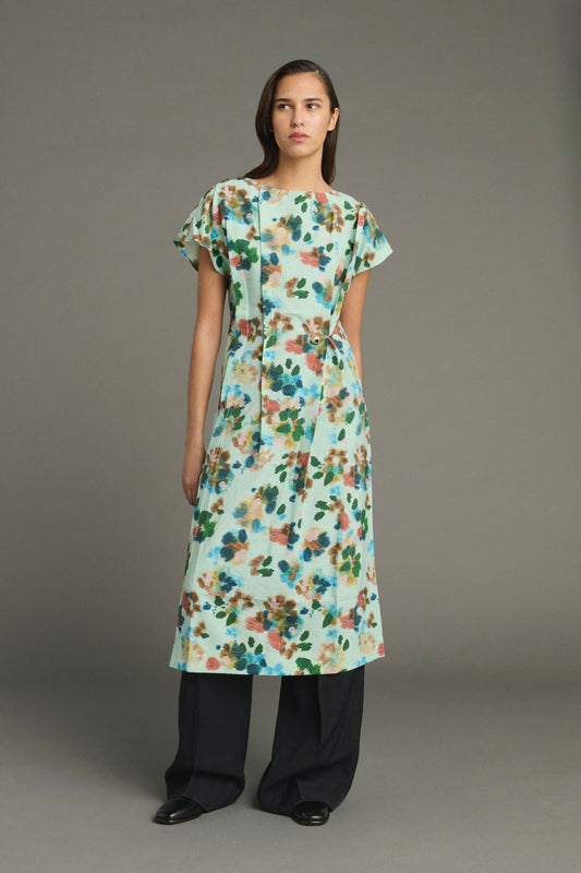 Robe Jade - Turquoise - Soie - Femme