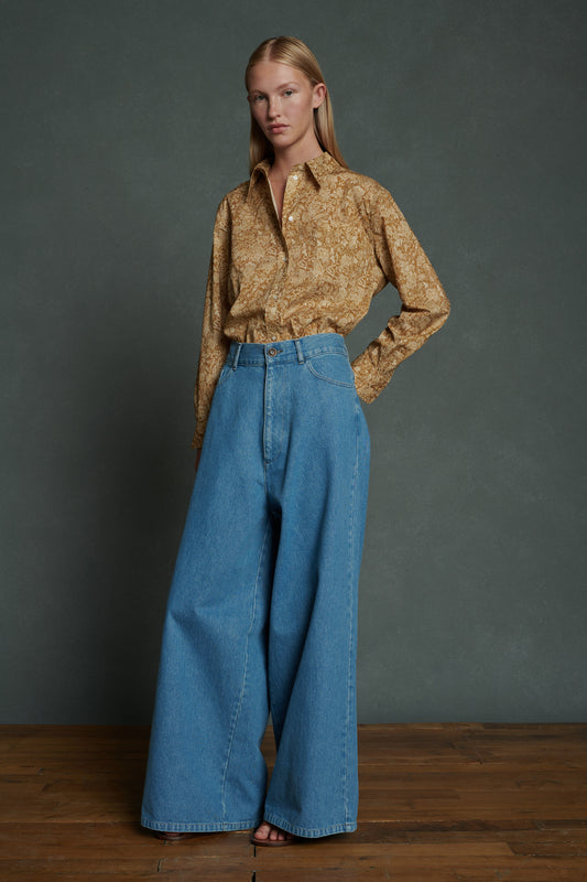 Jean Alexis - Denim Bleu Délavé - Coton - Femme