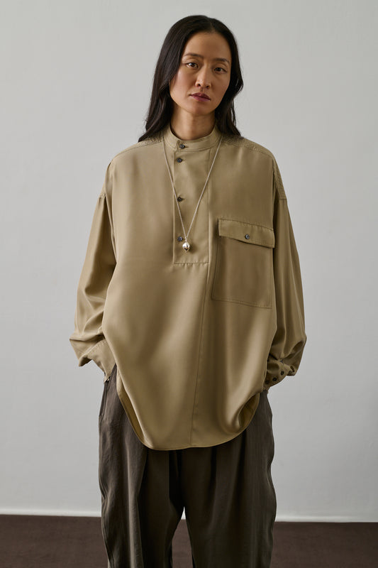 Chemise Glasgow - Beige - Soie - Femme