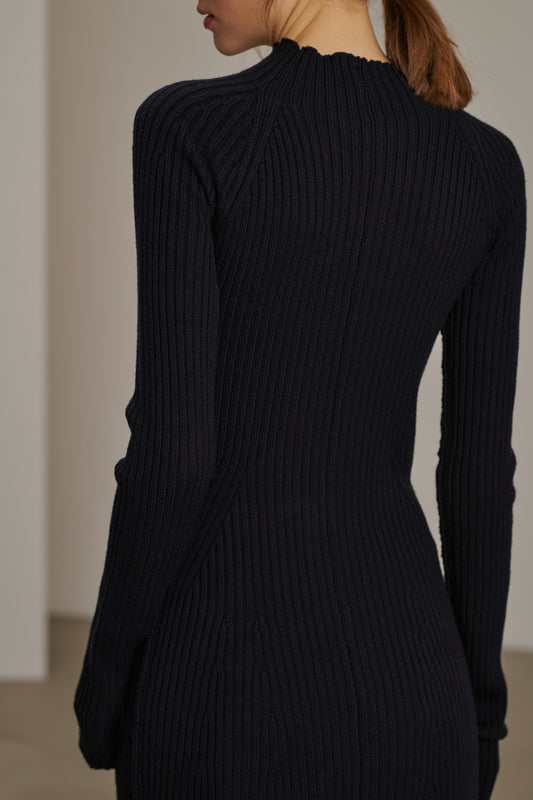 Kleid Beatrice - Navy - Wolle - Damen