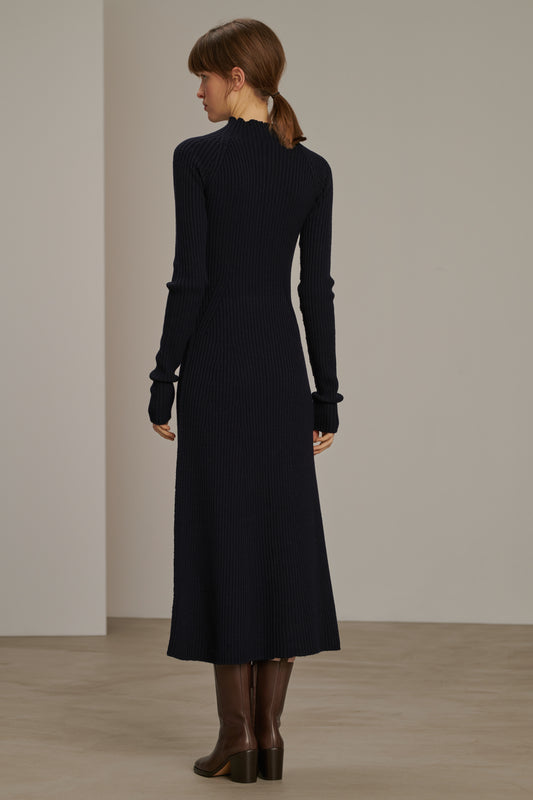 Kleid Beatrice - Navy - Wolle - Damen