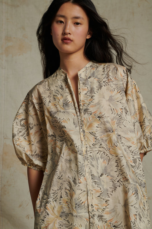 Robe Alger - Beige/Gris - Coton - Femme