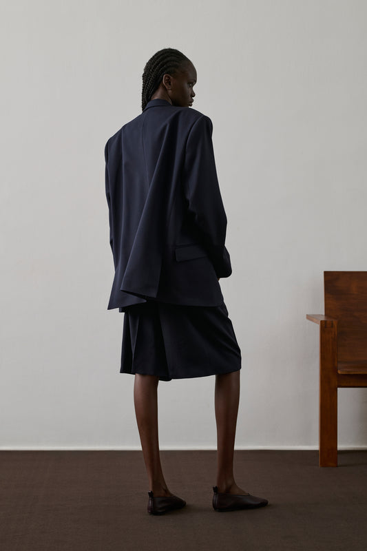 Veste Giani - Bleu Nuit - Laine - Femme