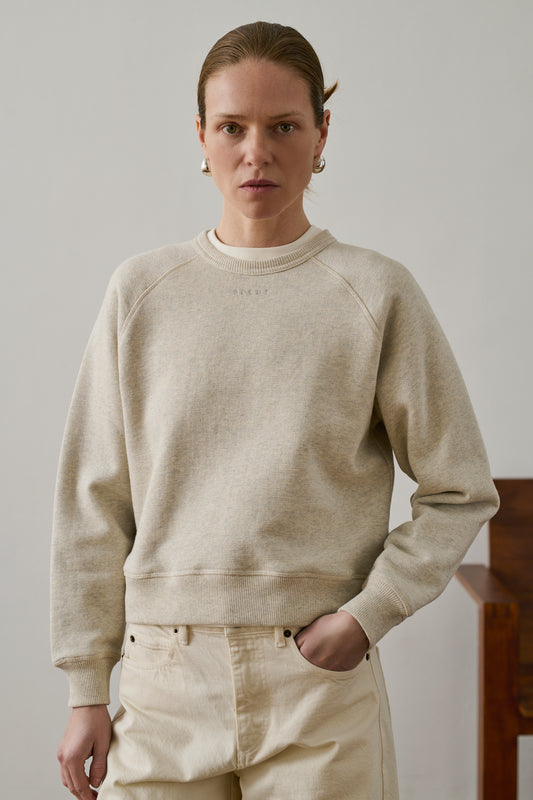 Sweatshirt Artemis - Gris Clair Chiné - Coton - Femme