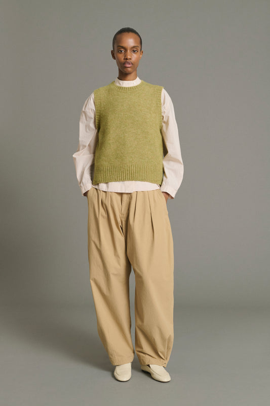 Pullover Namaste - Salbeigrün - Wolle - Damen
