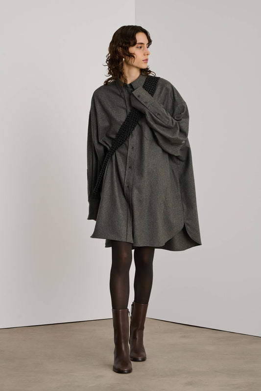 Kleid Candide - Hellgrau - Wolle - Damen