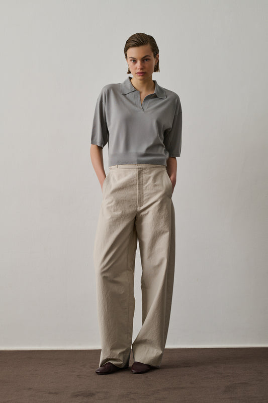 Polo Elton - Vert De Gris - Laine - Femme