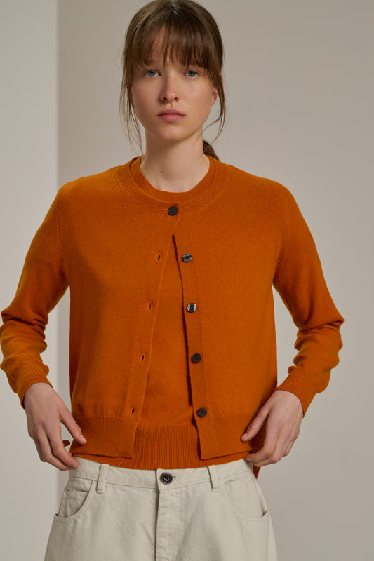 Cardigan Winner - Orange - Kaschmir - Damen