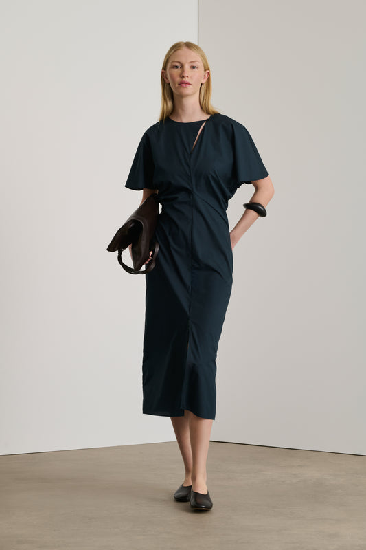 Robe Ella - Bleu Nuit - Coton - Femme