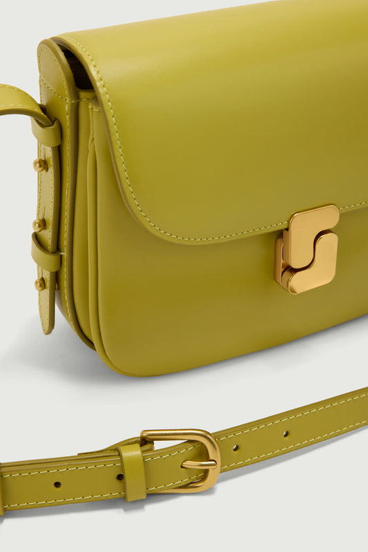 Tasche Bellissima Mini - Neongelb - Leder - Damen