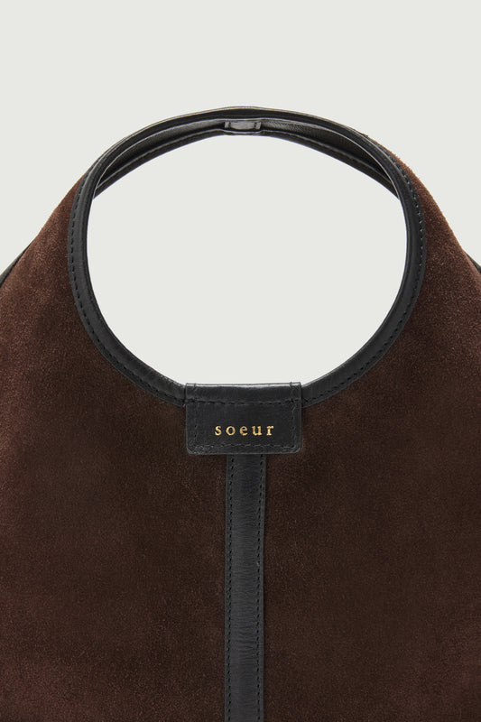 Tasche Douce Mini - Dunkelbraun - Leder - Damen