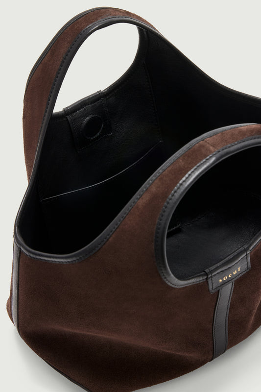Tasche Douce Mini - Dunkelbraun - Leder - Damen