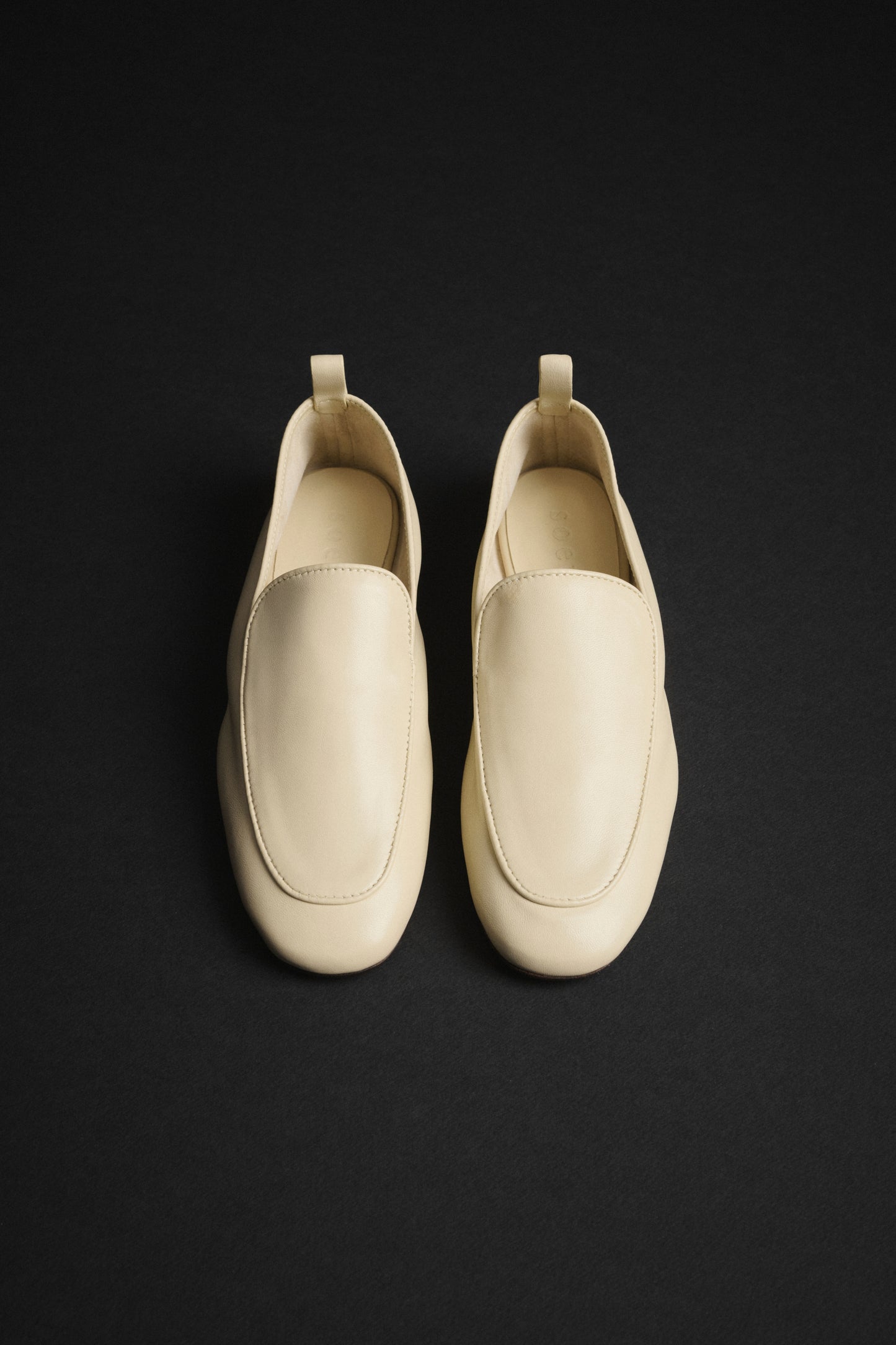 Mocassins Nine - Ivoire - Cuir - Femme