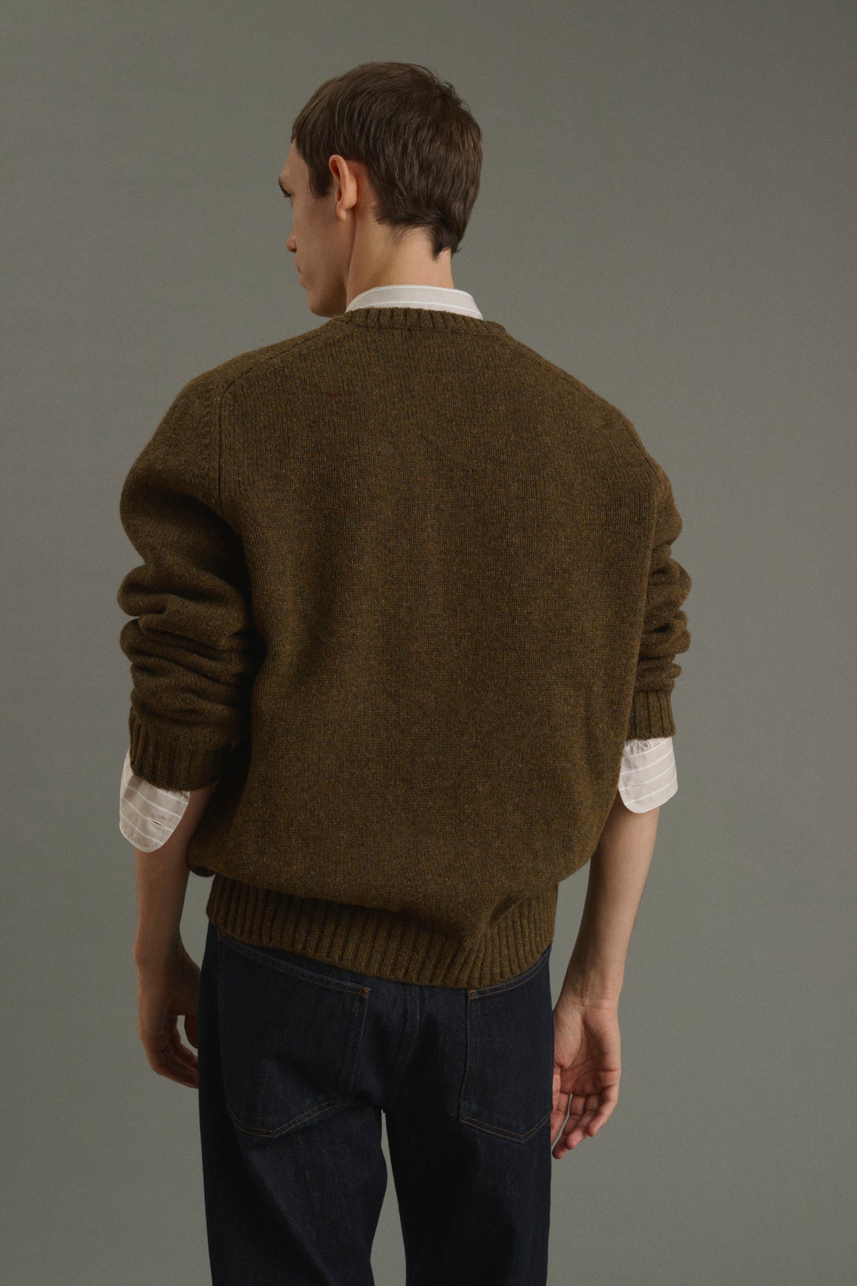 Pullover Isamu - Braun - Wolle - Herren vue 4