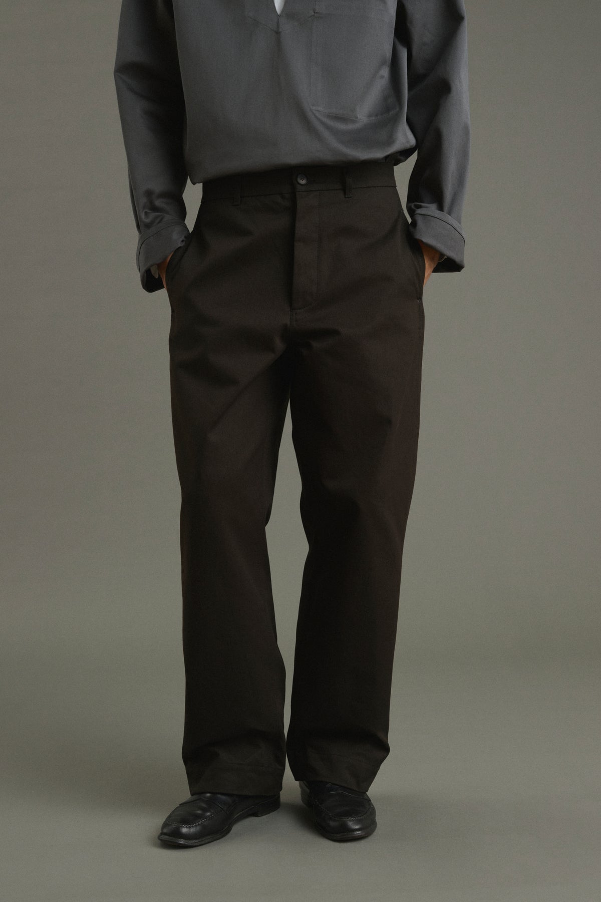 Chet trousers - Brown - Cotton - Men vue 2