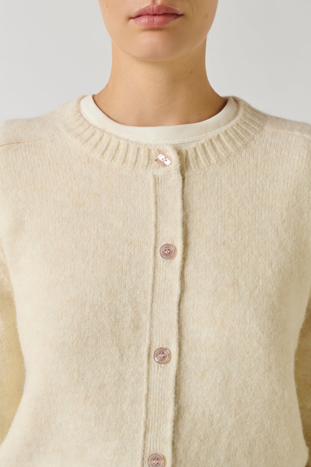 Cardigan Lyne - Ecru - Femme vue 3