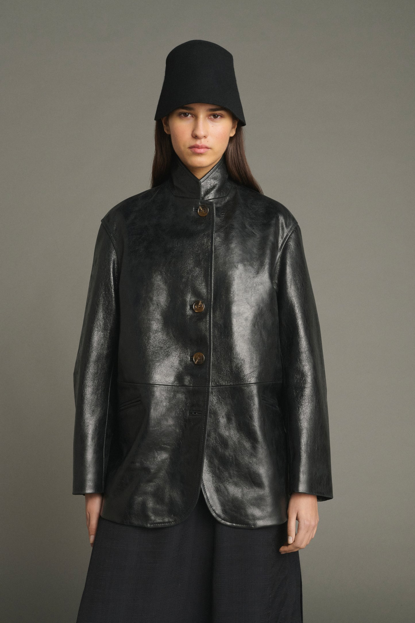 Veste Luciano - Noir - Cuir - Femme