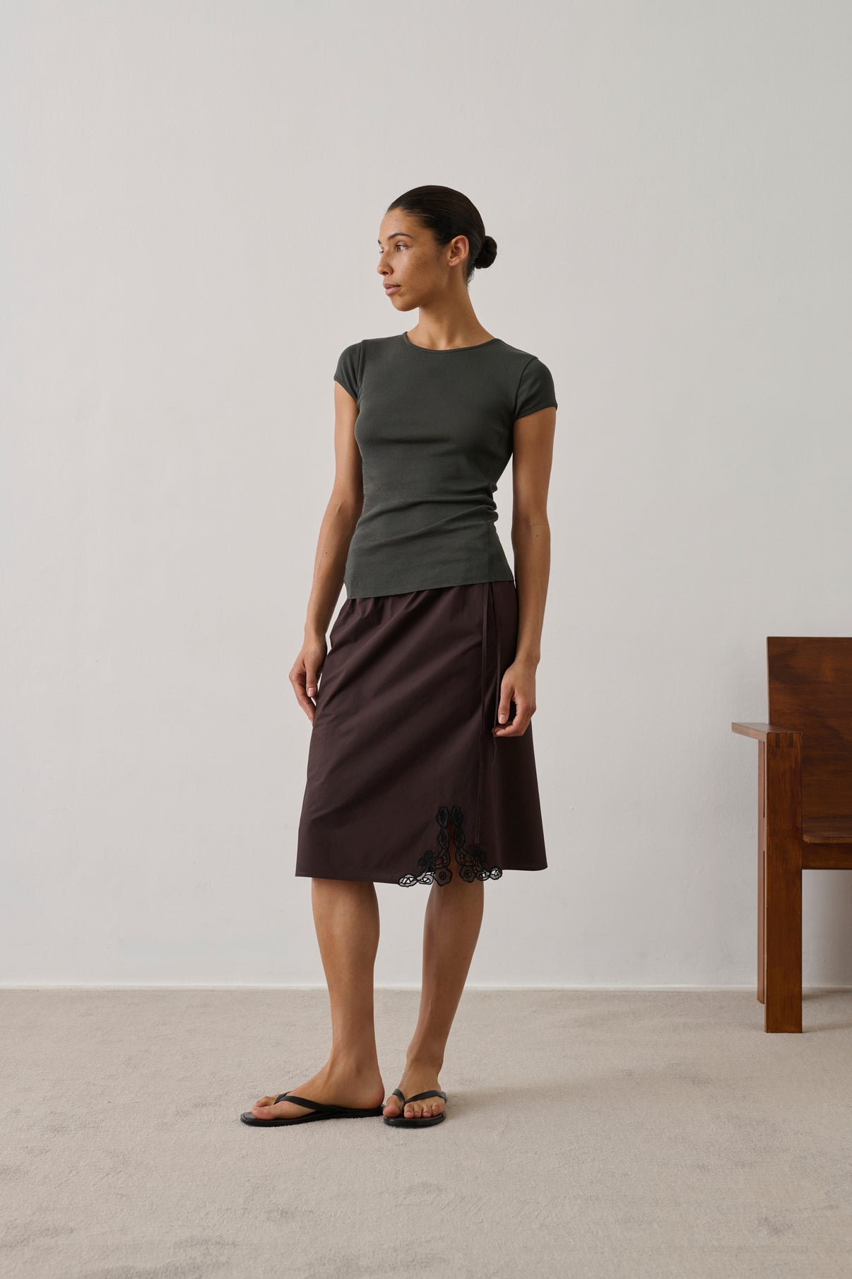 Tee-Shirt Indra - Vert De Gris - Femme vue 1