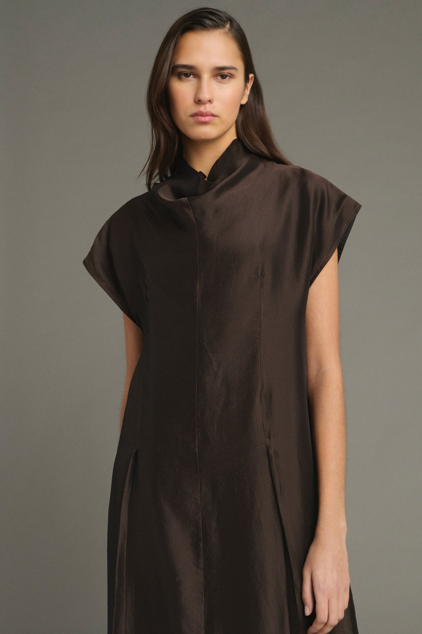 Robe Lena - Marron - Femme