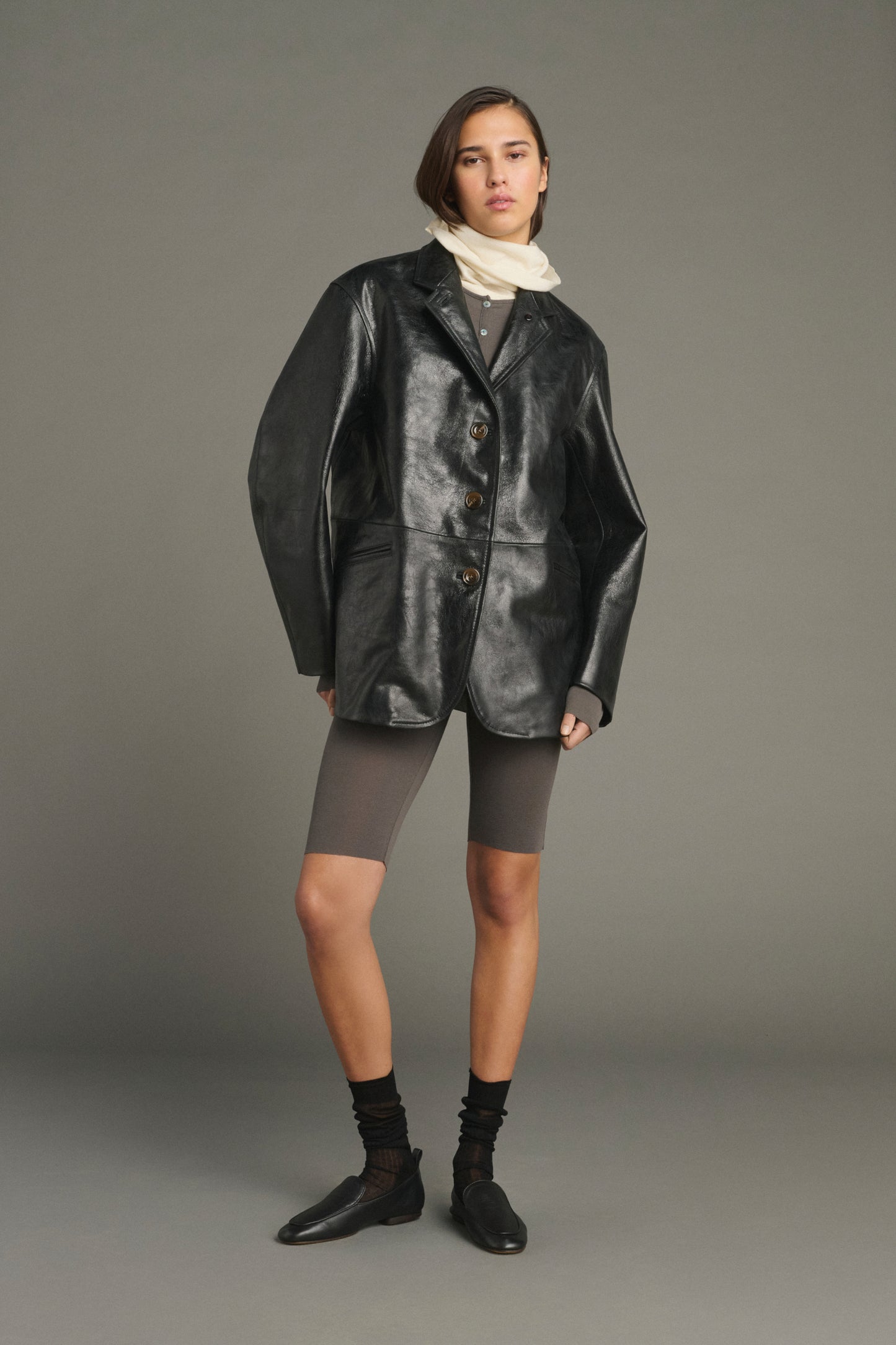 Veste Luciano - Noir - Cuir - Femme
