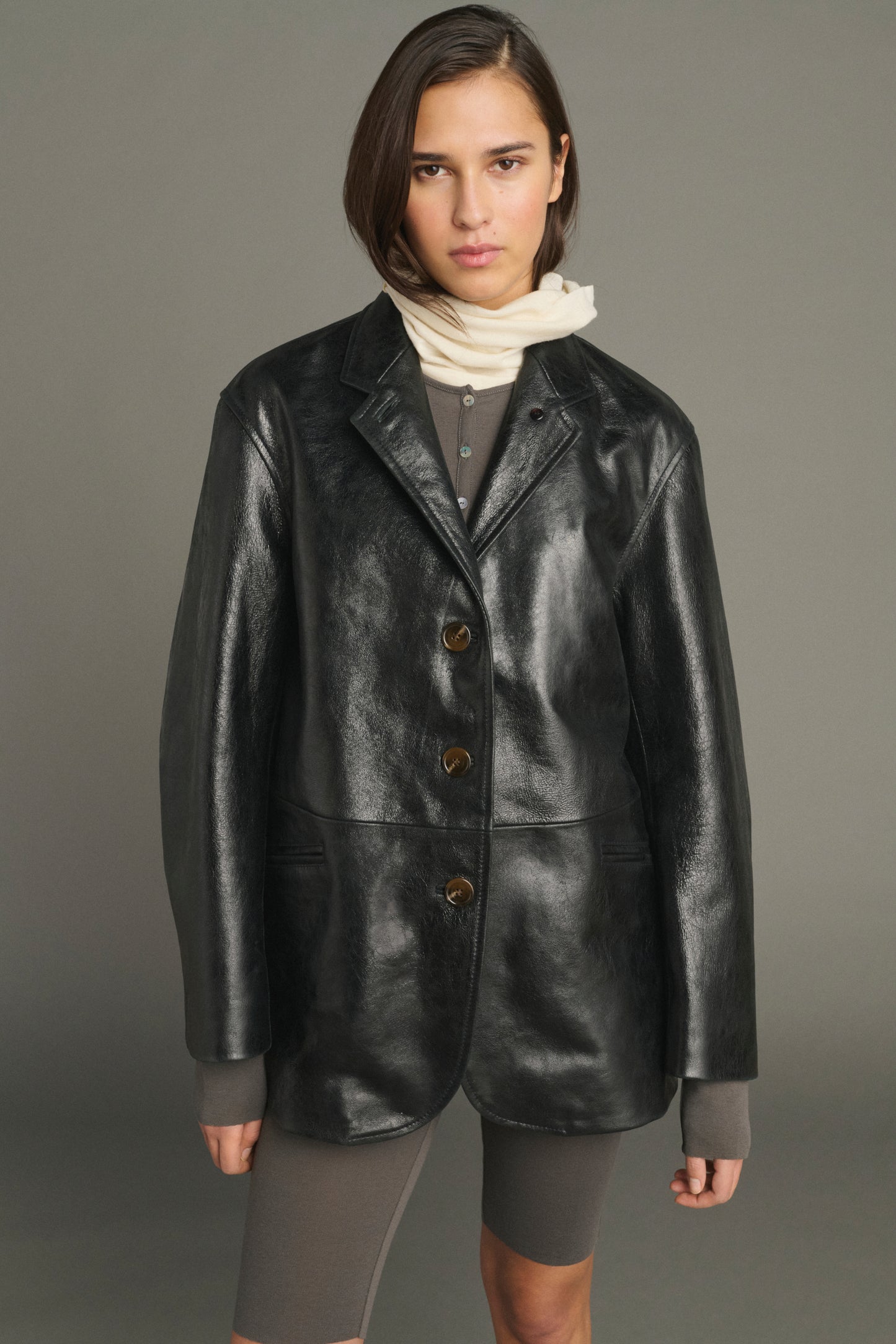 Veste Luciano - Noir - Cuir - Femme