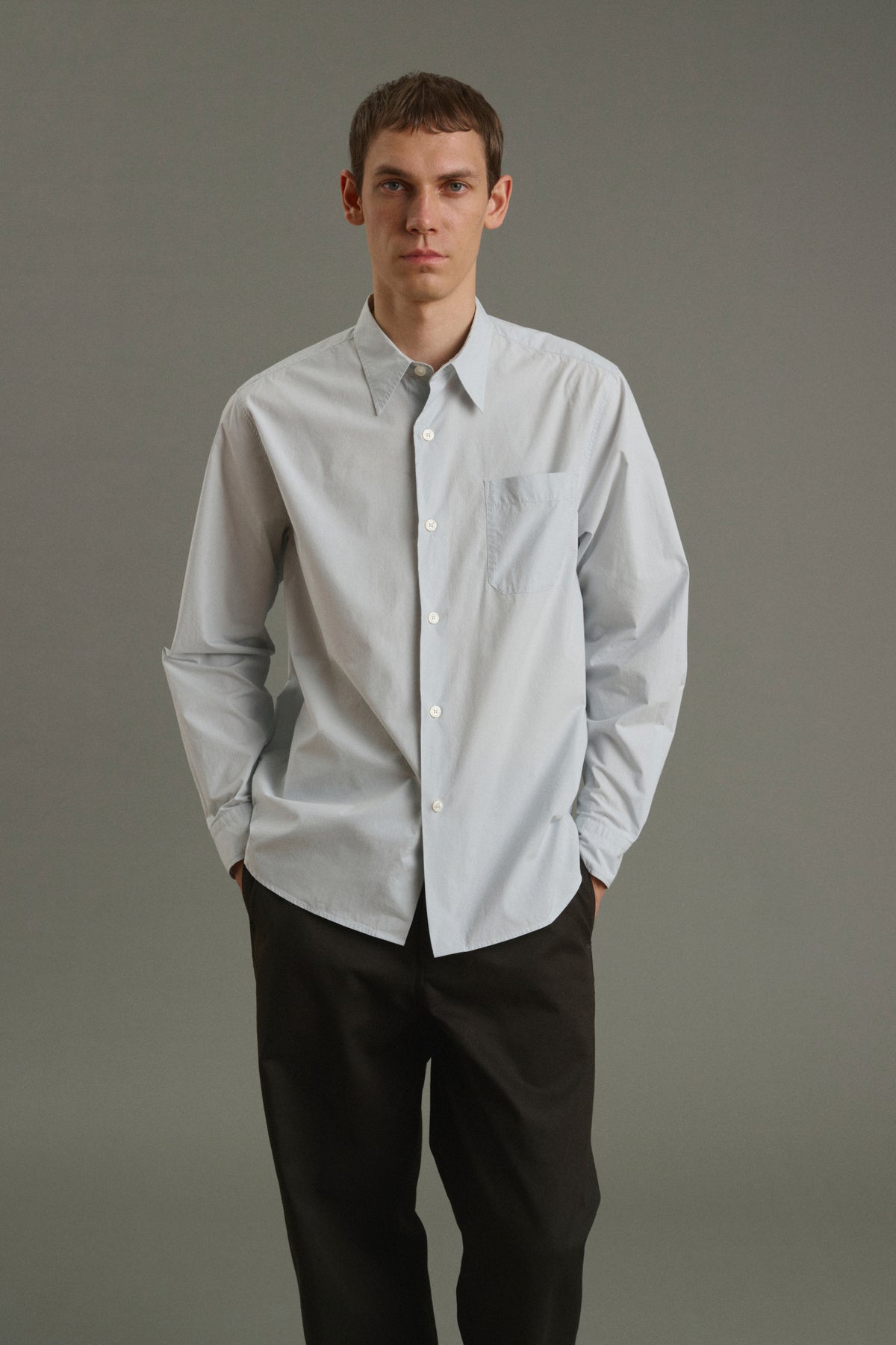 Shirt Glenn - Pale Blue - Cotton - Men