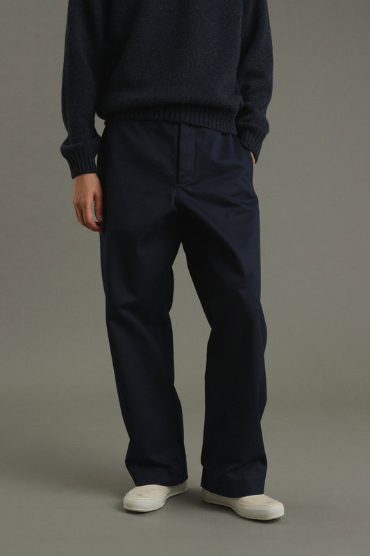 Hose Chet - Marineblau - Baumwolle - Herren