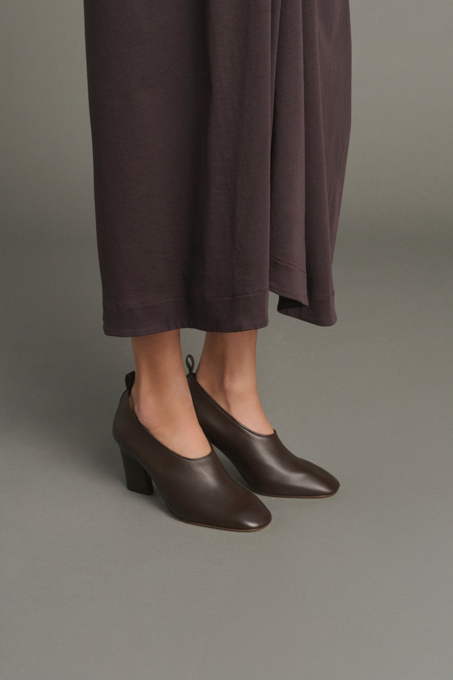 Pumps Thea - Warmes Braun - Leder - Damen