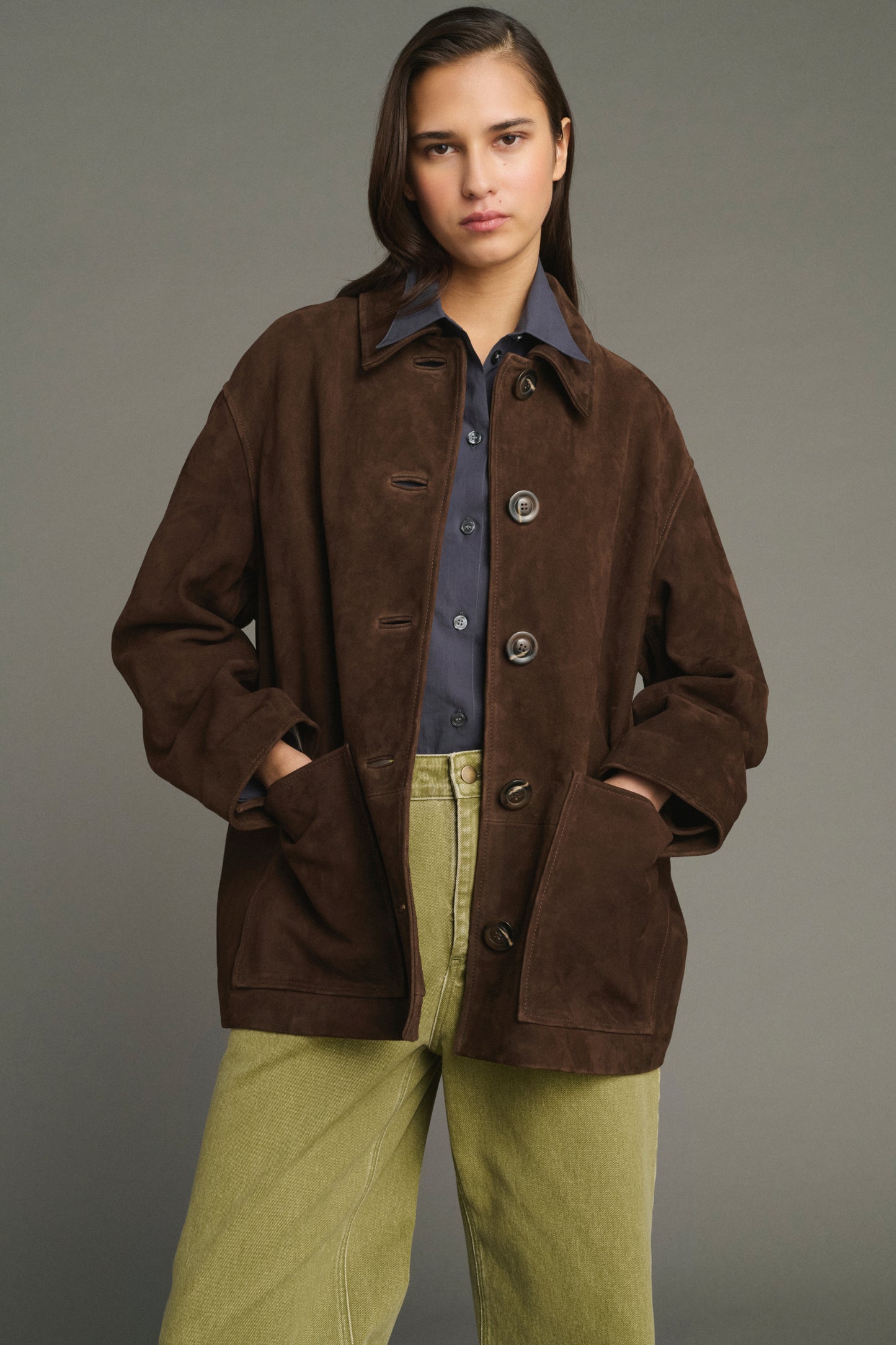 Jacke Vincenzo – Ebenholz – Leder – Damen