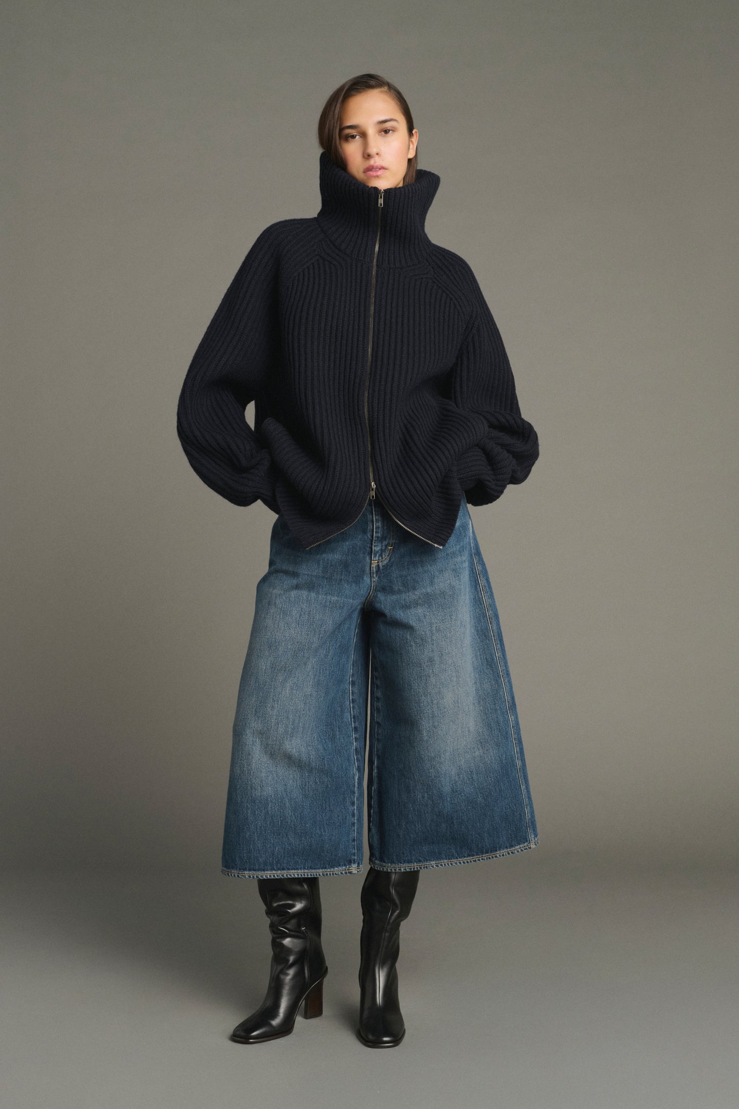 Jacke Jasper - Navy - Merinowolle - Damen
