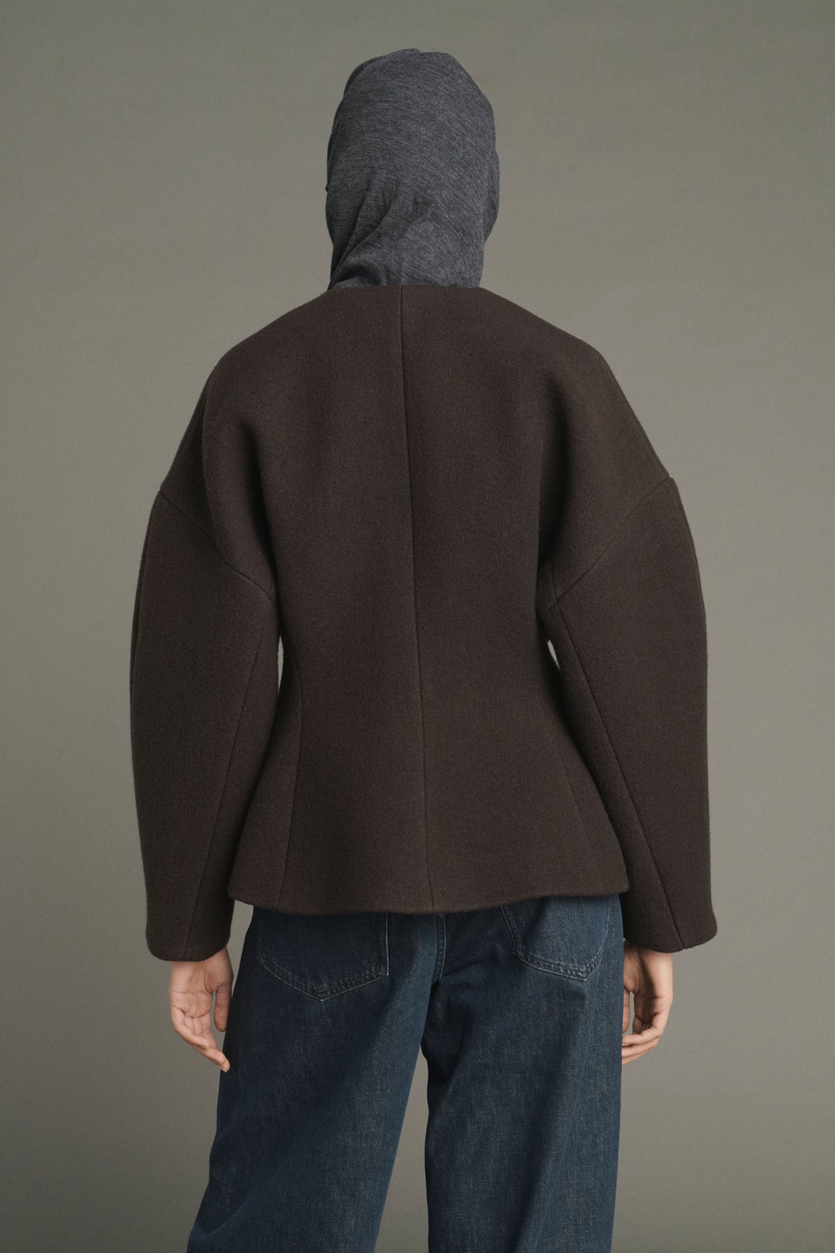 France Jacket - Ebony Green - Cotton - Women vue 4