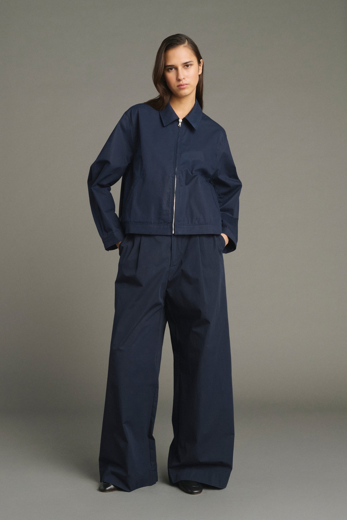 Jacke Jared – Navy – Baumwolle – Damen vue 1