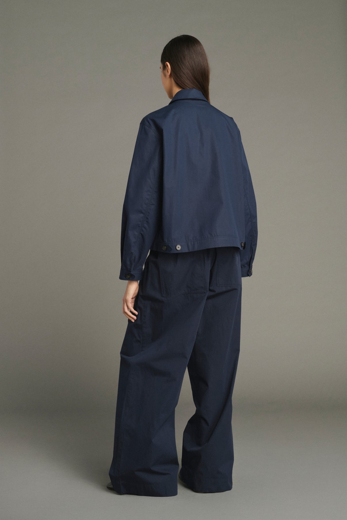 Jacke Jared – Navy – Baumwolle – Damen vue 2