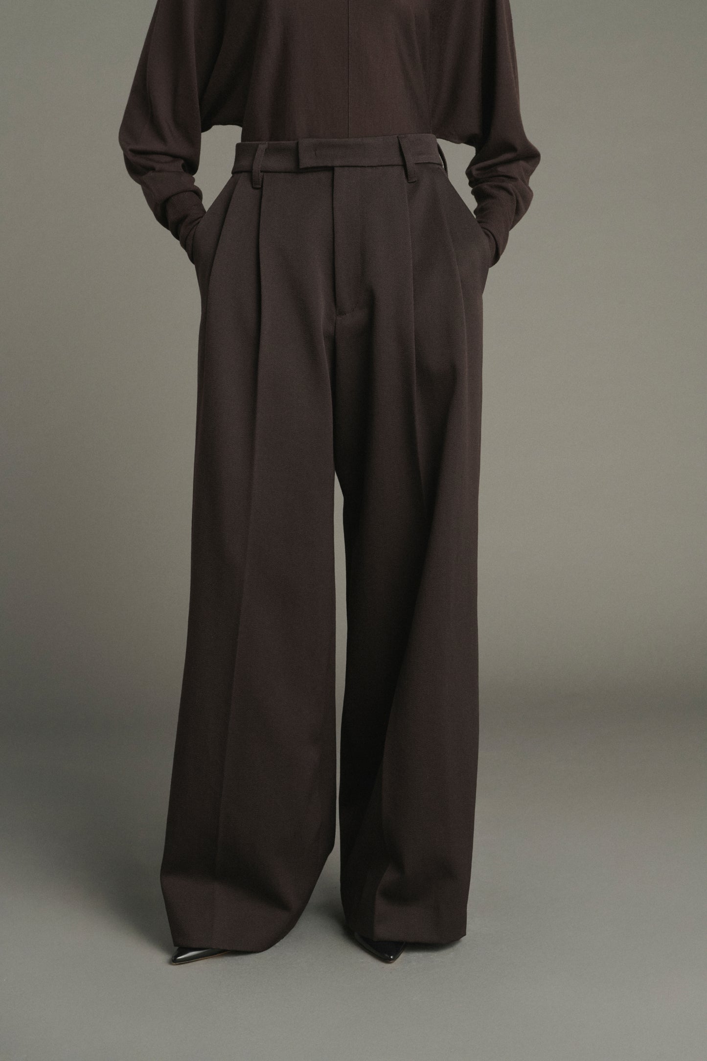 Hose Laumiere – Ebenholz – Wolle – Damen