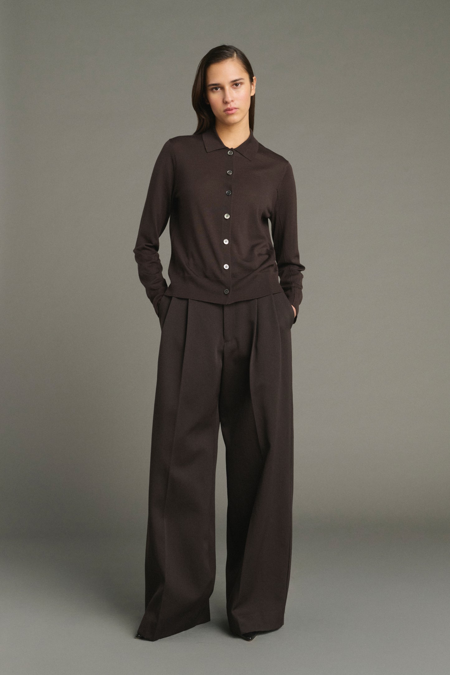 Hose Laumiere – Ebenholz – Wolle – Damen