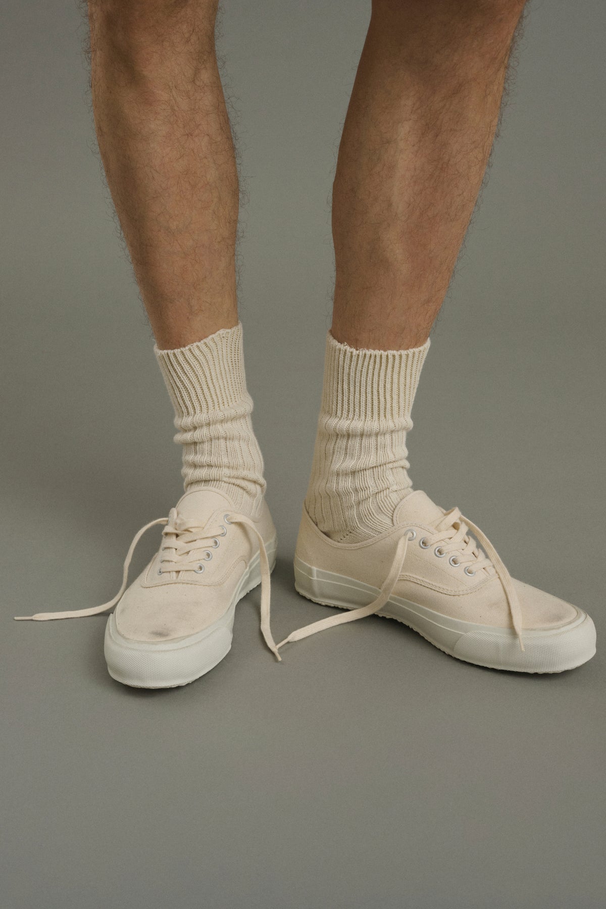 Socken Barth - Ecru - Baumwolle - Herren vue 2