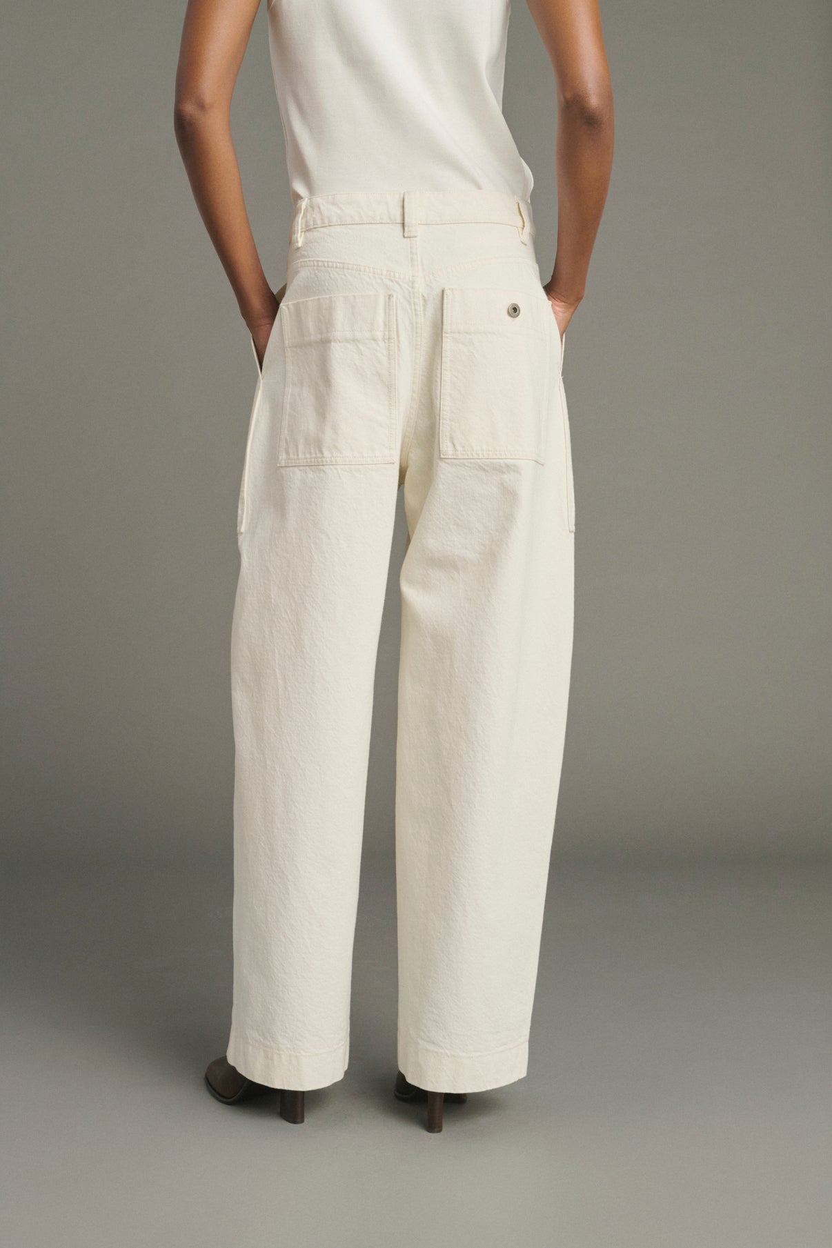 Jeans Kurt - Ecru - Cotton - Women vue 4