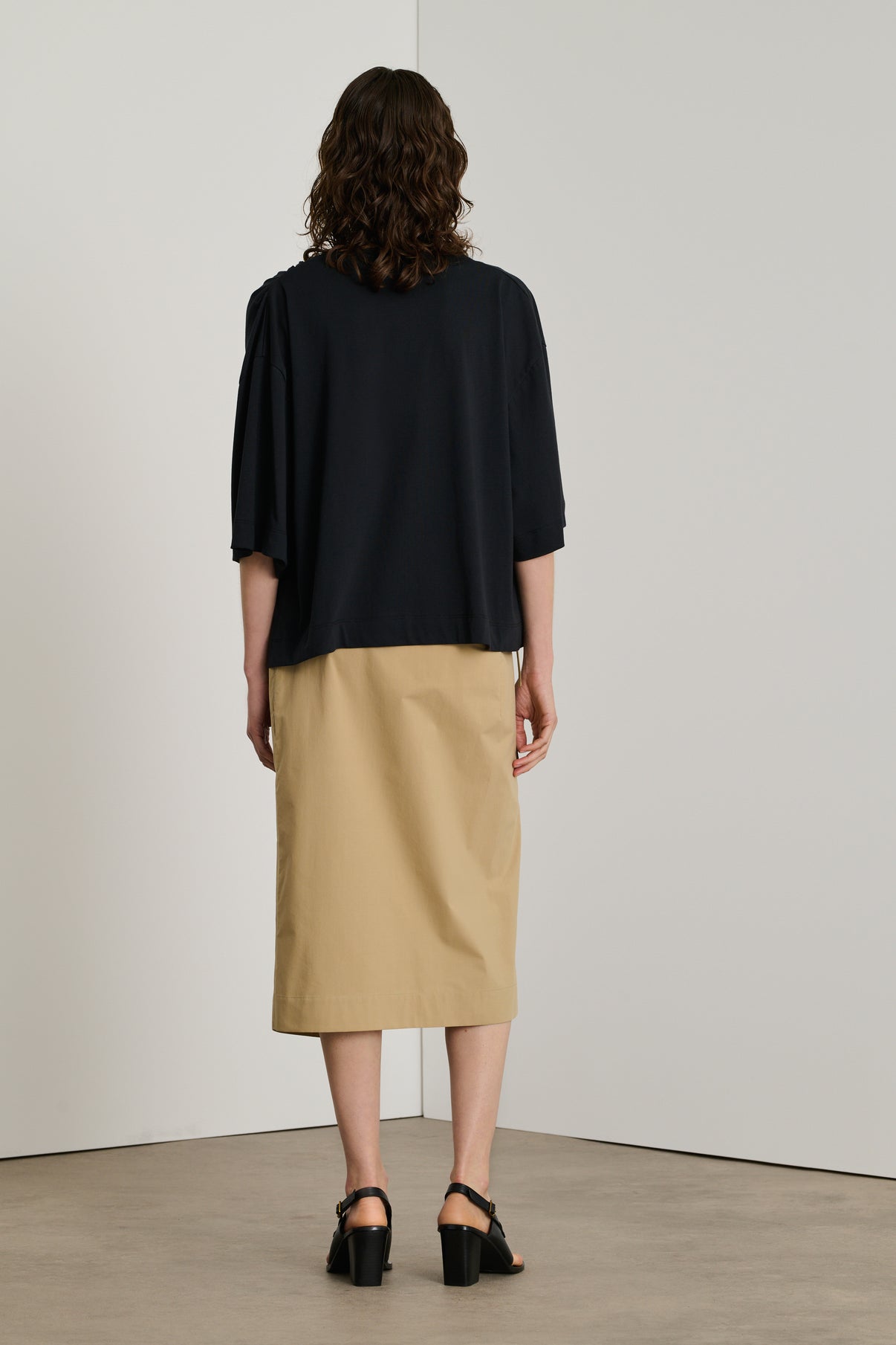 Jupe Dolce - Beige Foncé - Coton - Femme vue 6