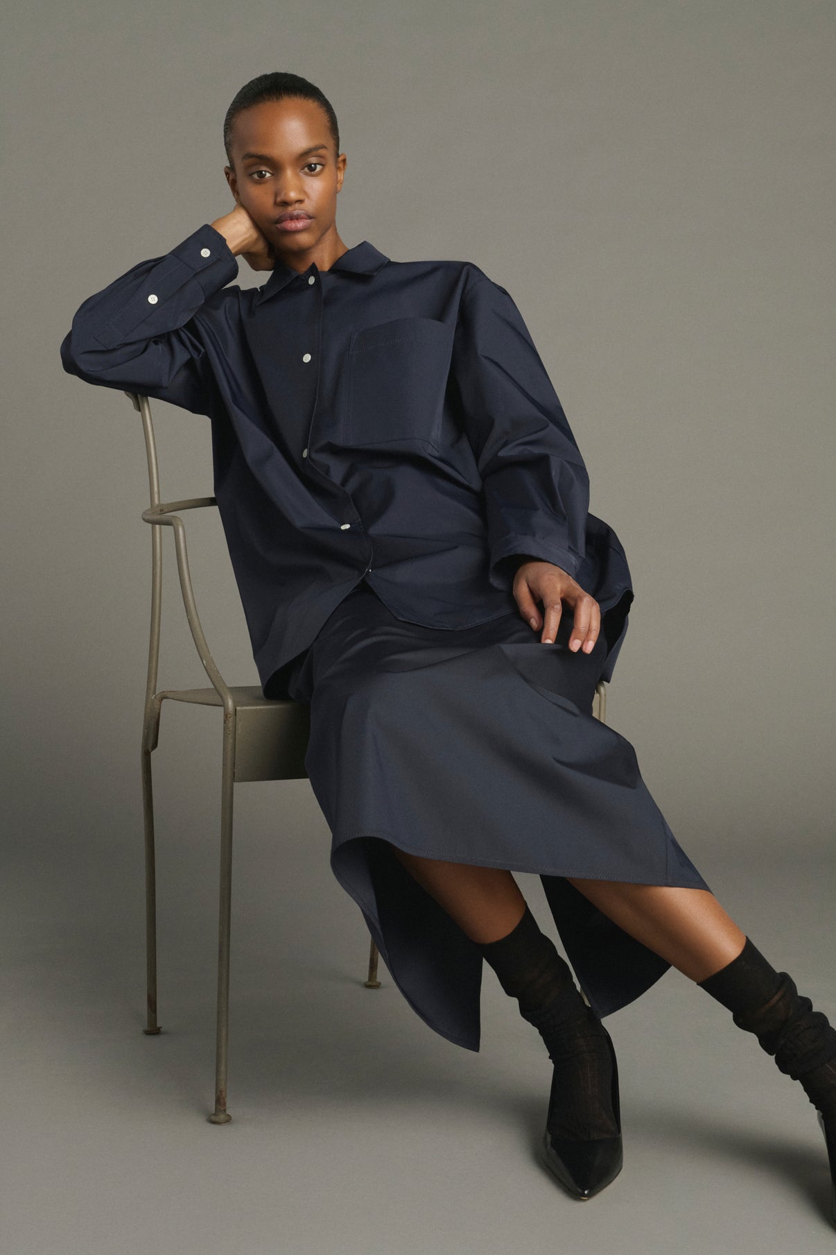 Hemd Kita – Navy – Damen vue 4