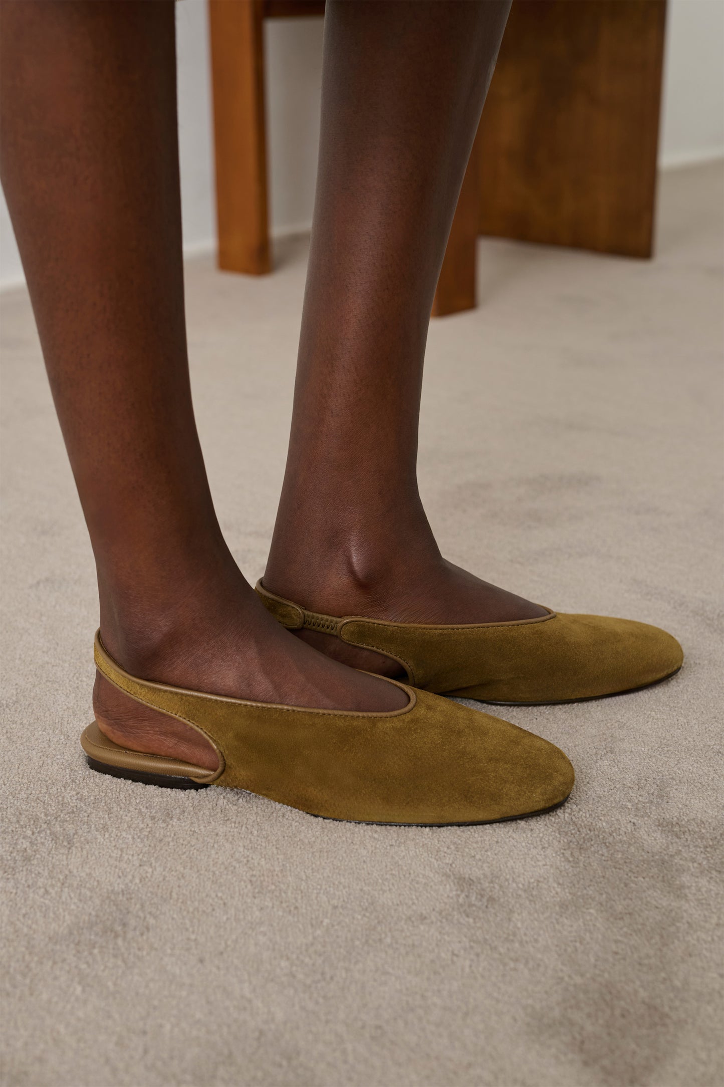 Slingbacks Emmett - Karamell - Leder - Damen