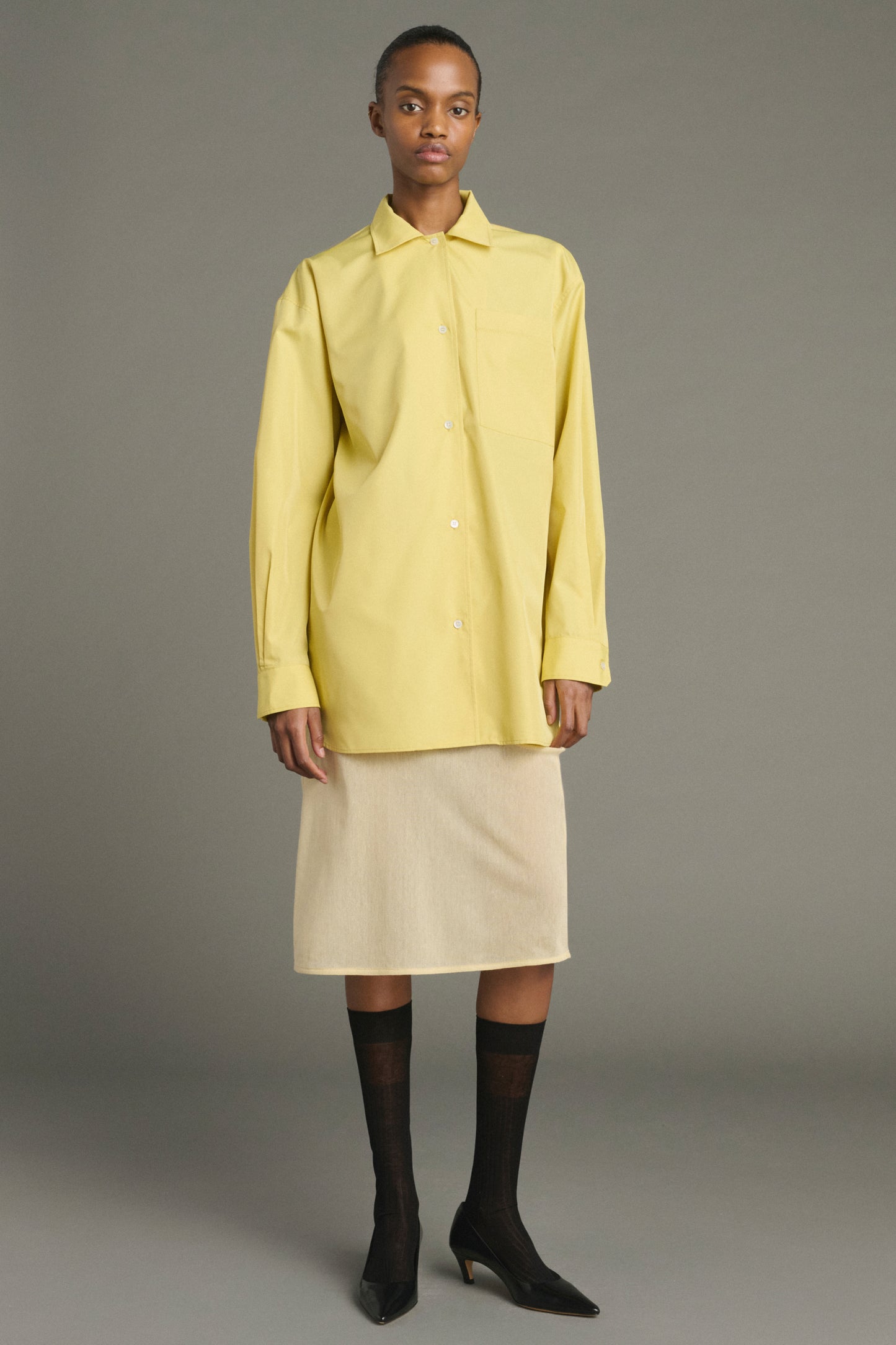 Hemd Kita - Gelb/Beige - Damen