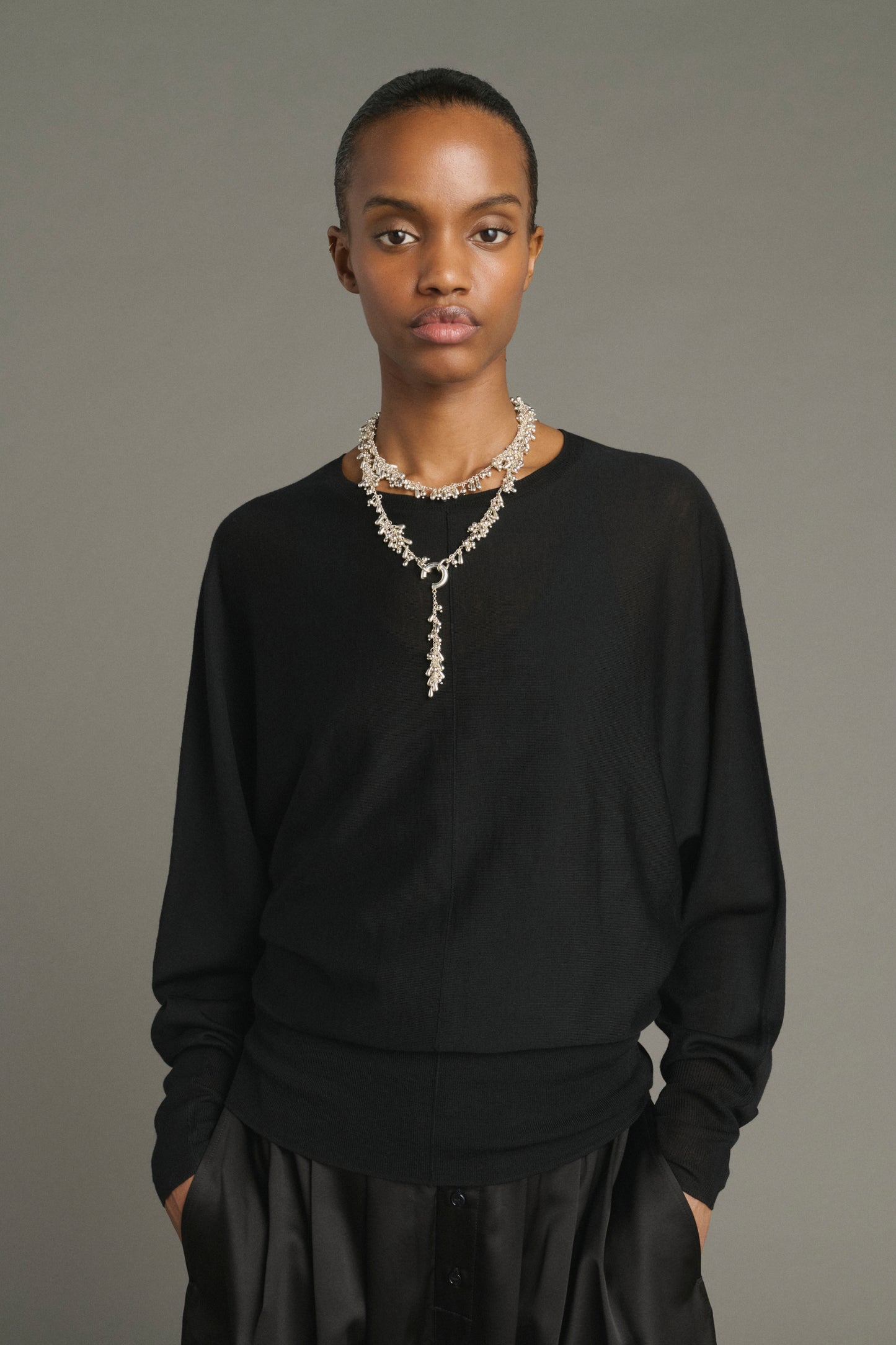 Pullover Lina – Schwarz – Merinowolle – Damen