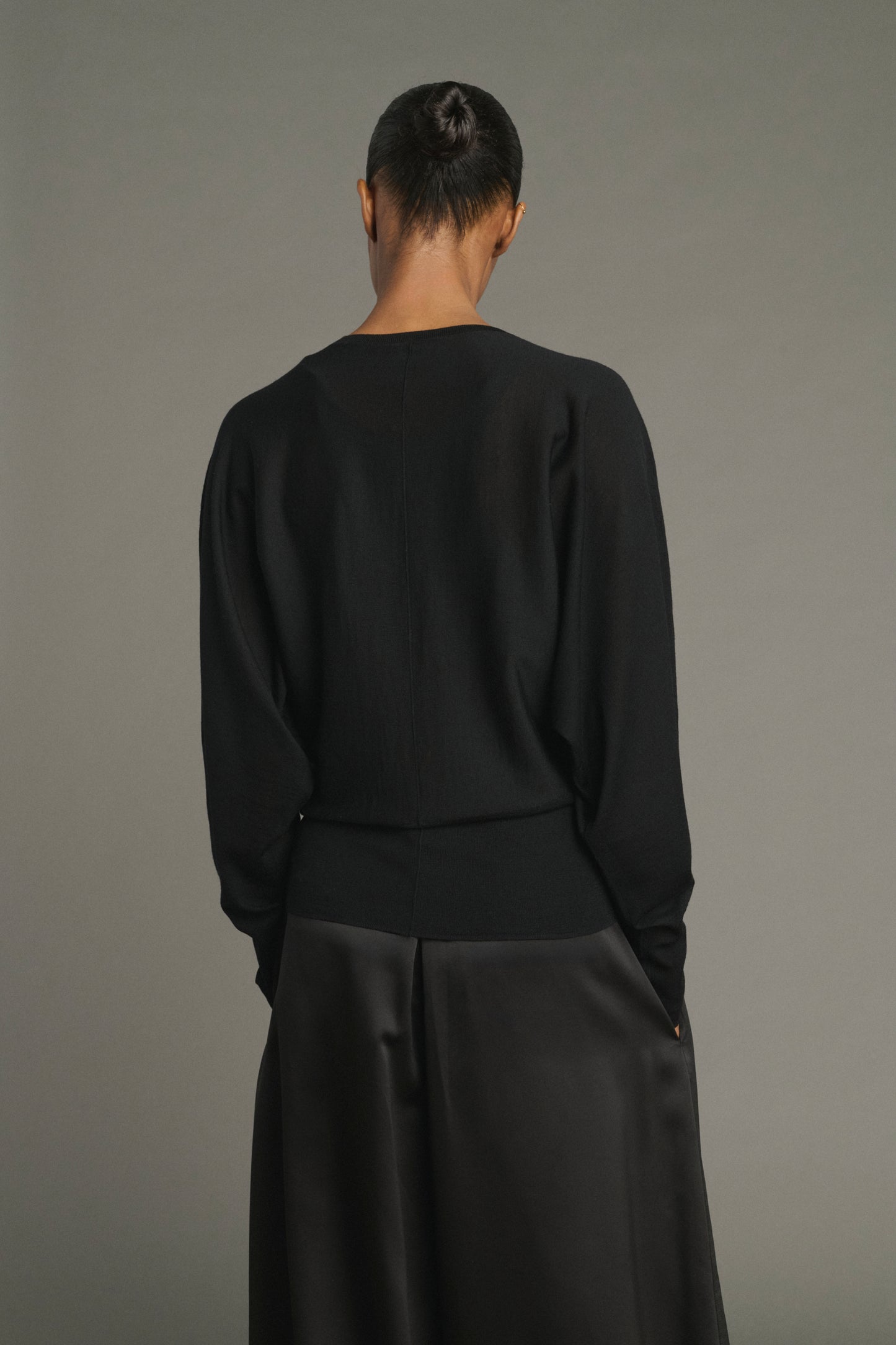 Pullover Lina - Schwarz - Merinowolle - Damen