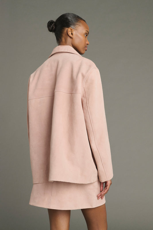 Jacke Lorenzo - Altrosa - Leder - Damen