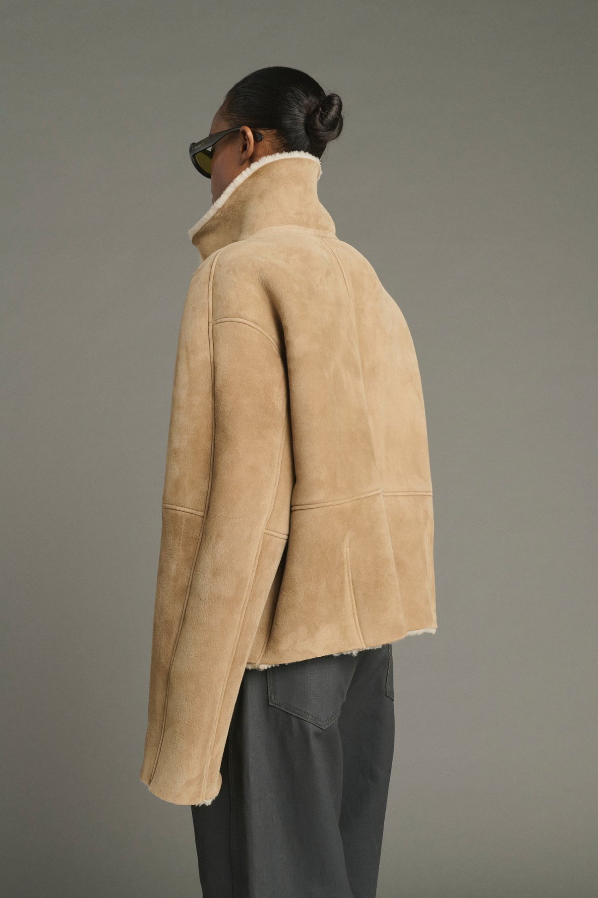 Manteau Kleber - Beige - Cuir - Femme vue 4