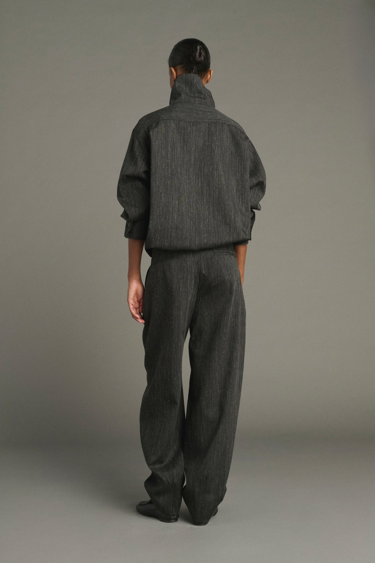 Baptiste Trousers - Anthracite Grey - Wool - Women vue 2