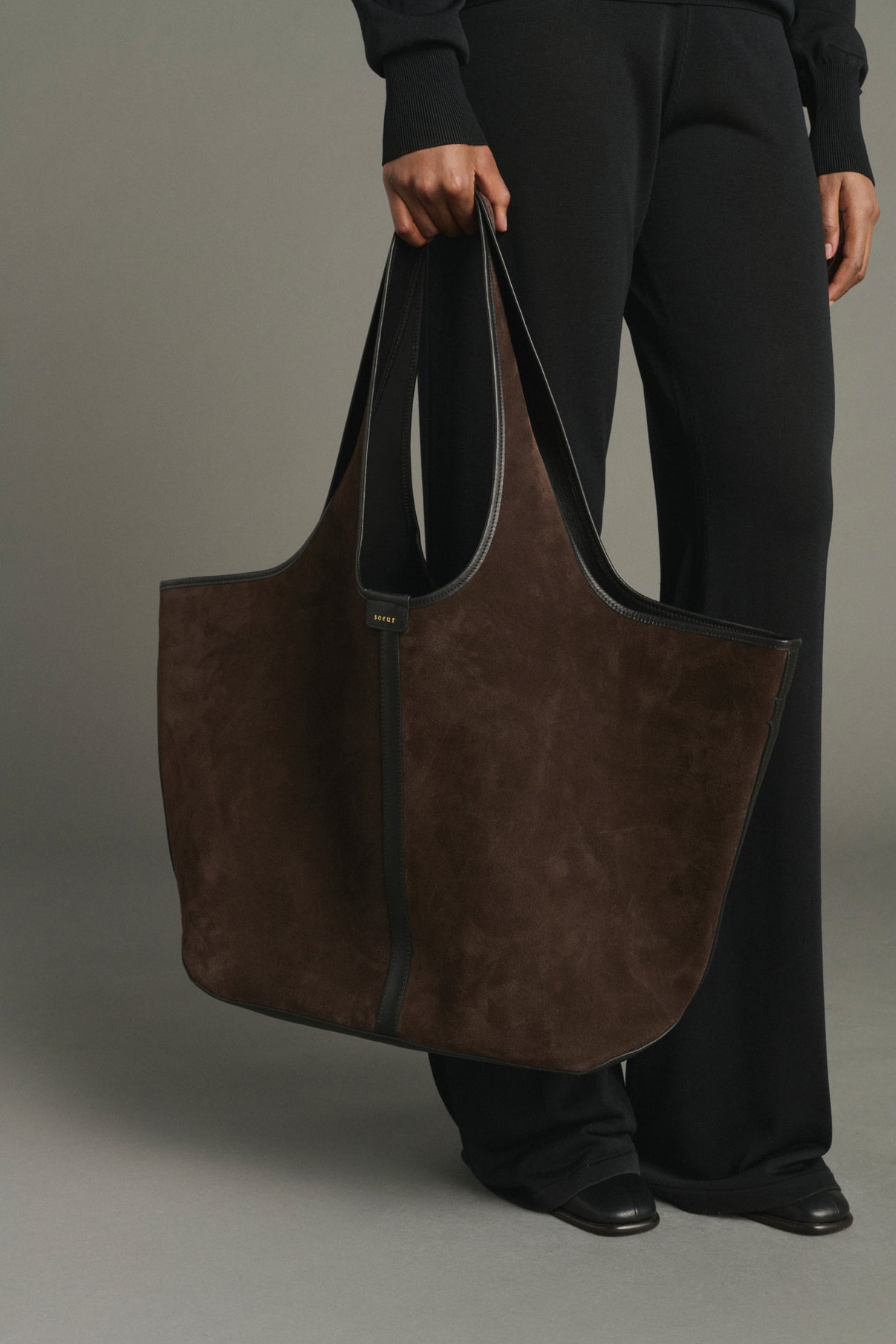 Douce Tote Bag - Dark Brown - Leather - Women vue 2