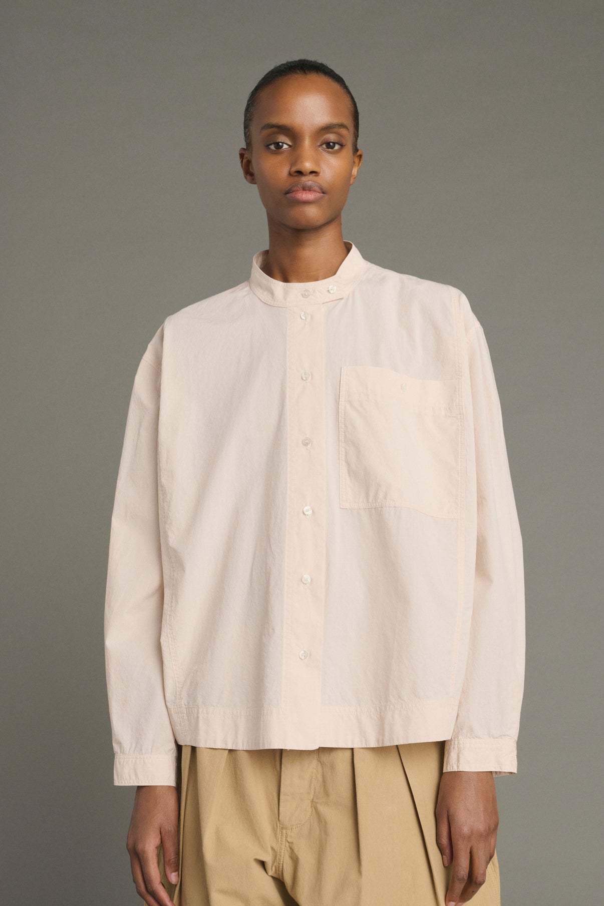 Hemd Chypre – Pudrig-Beige – Baumwolle – Damen vue 1
