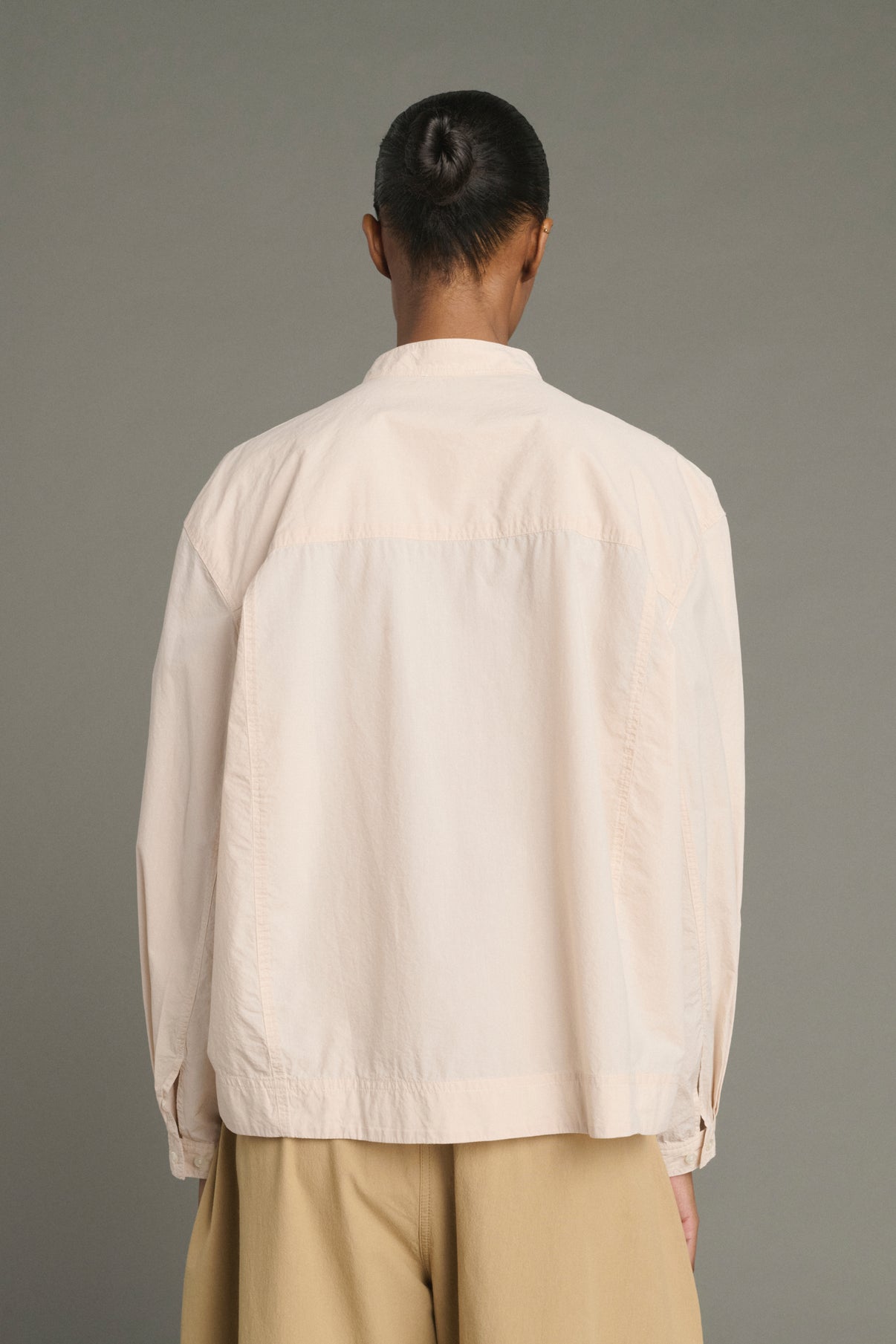 Hemd Chypre – Pudrig-Beige – Baumwolle – Damen vue 3